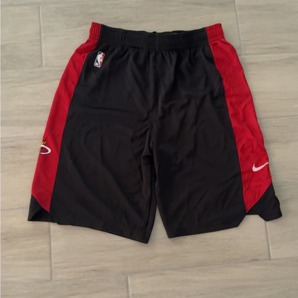 Nike Black and Red NBA Athletic Shorts